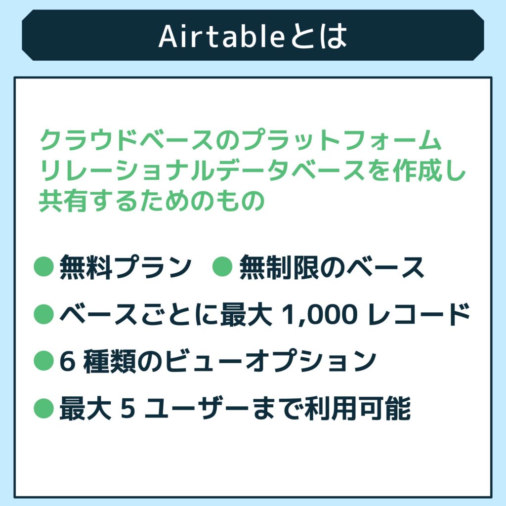 Airtableとは